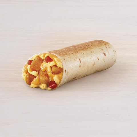 Cheesy Toasted Breakfast Burrito Potato