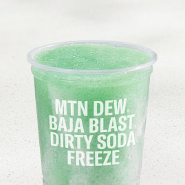 MOUNTAIN DEW ® BAJA BLAST® dirty soda Freeze
