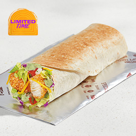 Avocado Ranch Crispy Chicken Burrito