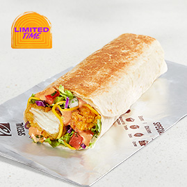 Creamy Chipotle Crispy Chicken Burrito