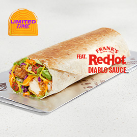 Frank's RedHot® Diablo Crispy Chicken Burrito