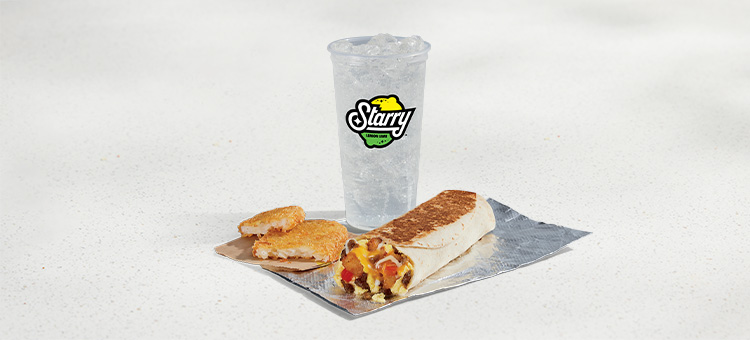 Grande Toasted Breakfast Burrito Combo