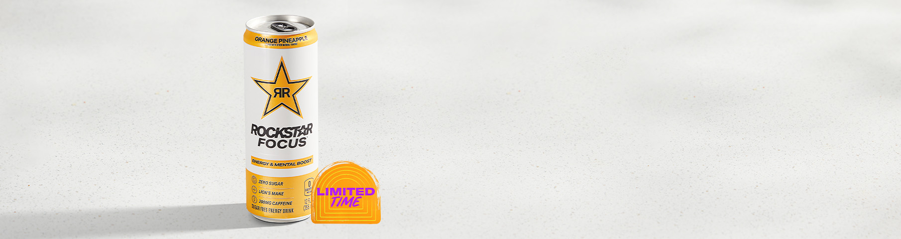 Orange Pineapple Rockstar® Focus Energy Can